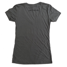 Load image into Gallery viewer, Gray V-neck T-shirt